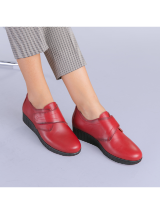 Παπούτσια, Δερμάτινα παπούτσια  Latina κόκκινα - Kalapod.gr